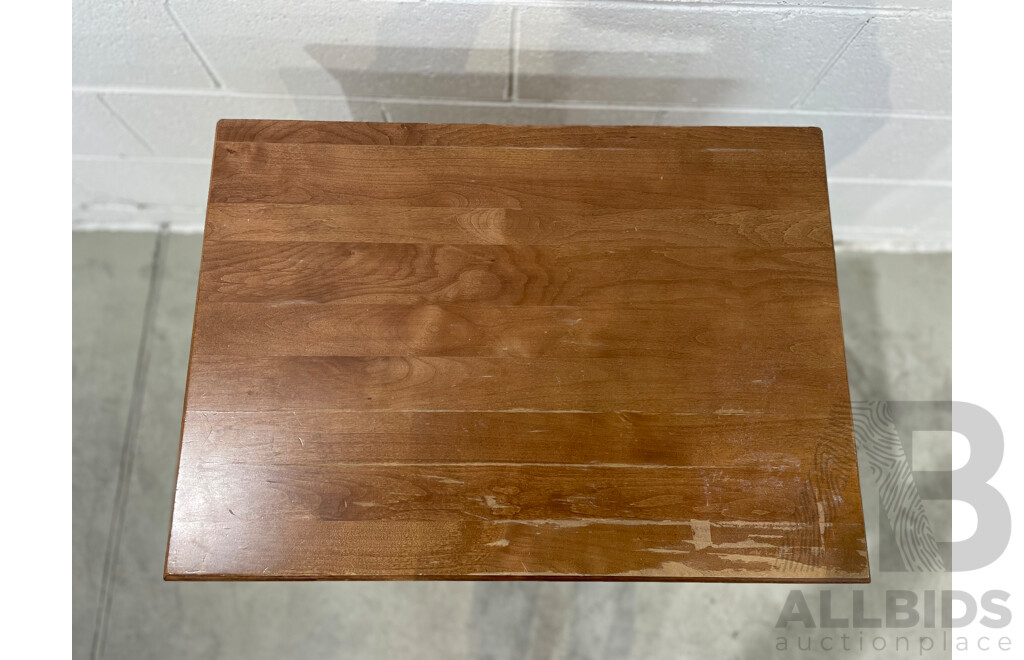 Solid Wood 7 Drawer Dresser and Bedside Table with 3 Drawers - Lot of 2