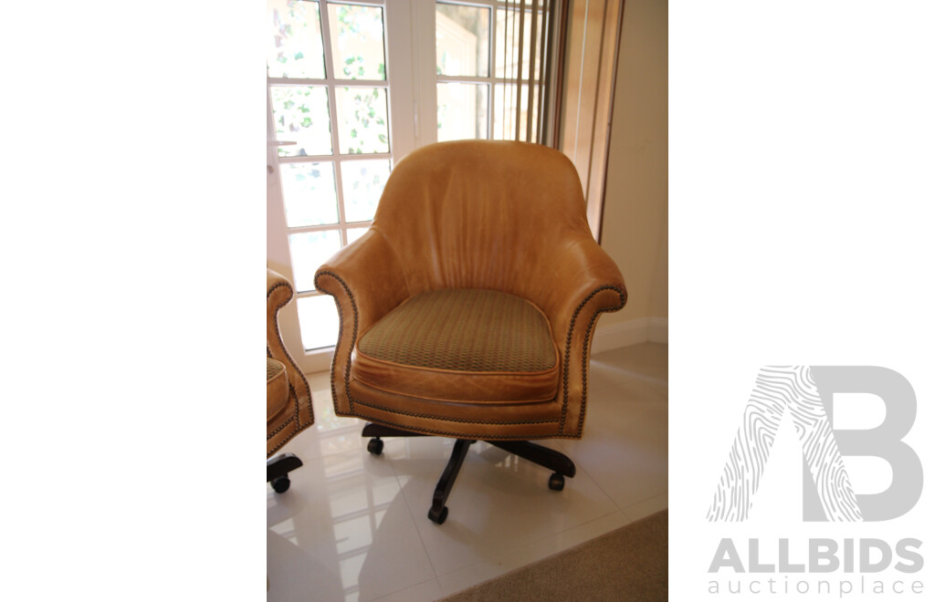 CENTURY HICKORY, NC Swivel Office Chair - Lot of 2