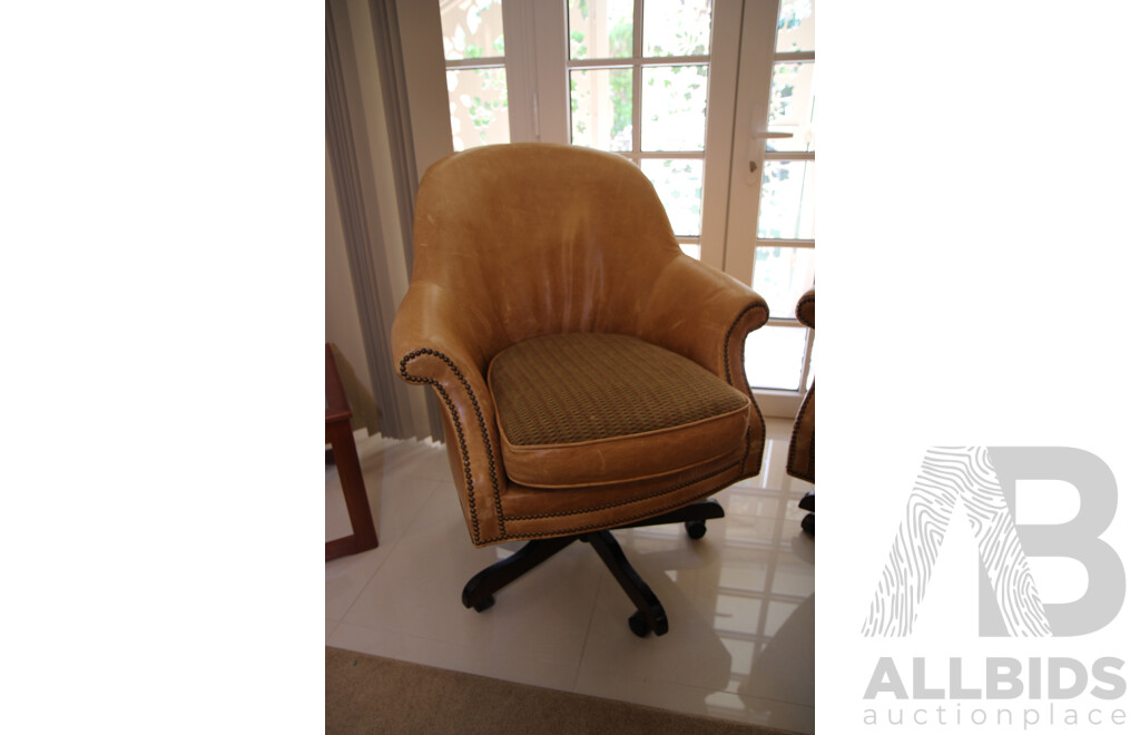 CENTURY HICKORY, NC Swivel Office Chair - Lot of 2