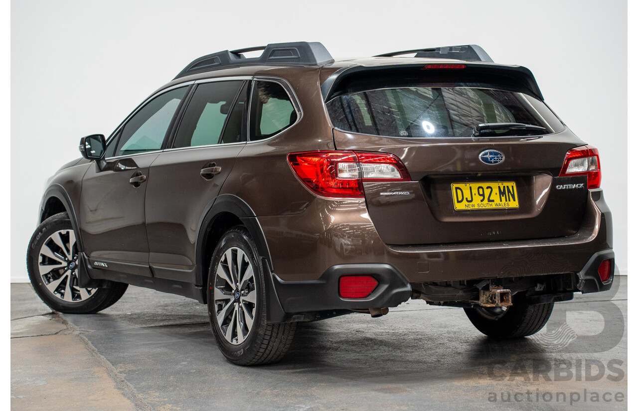 06/2017 Subaru Outback 2.5i PREMIUM (AWD) MY17 4D Wagon Oak Brown Pearl 2.5L