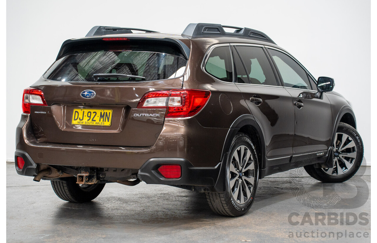 06/2017 Subaru Outback 2.5i PREMIUM (AWD) MY17 4D Wagon Oak Brown Pearl 2.5L