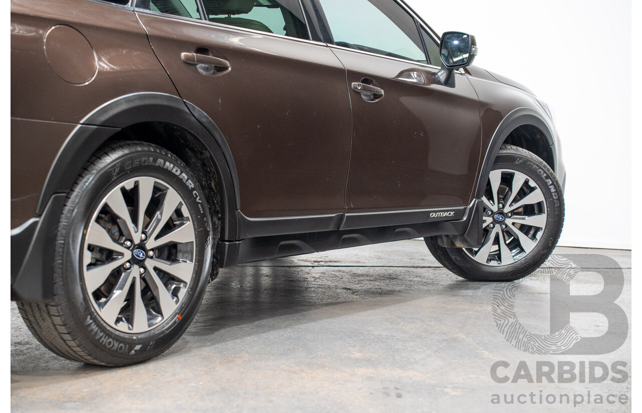 06/2017 Subaru Outback 2.5i PREMIUM (AWD) MY17 4D Wagon Oak Brown Pearl 2.5L