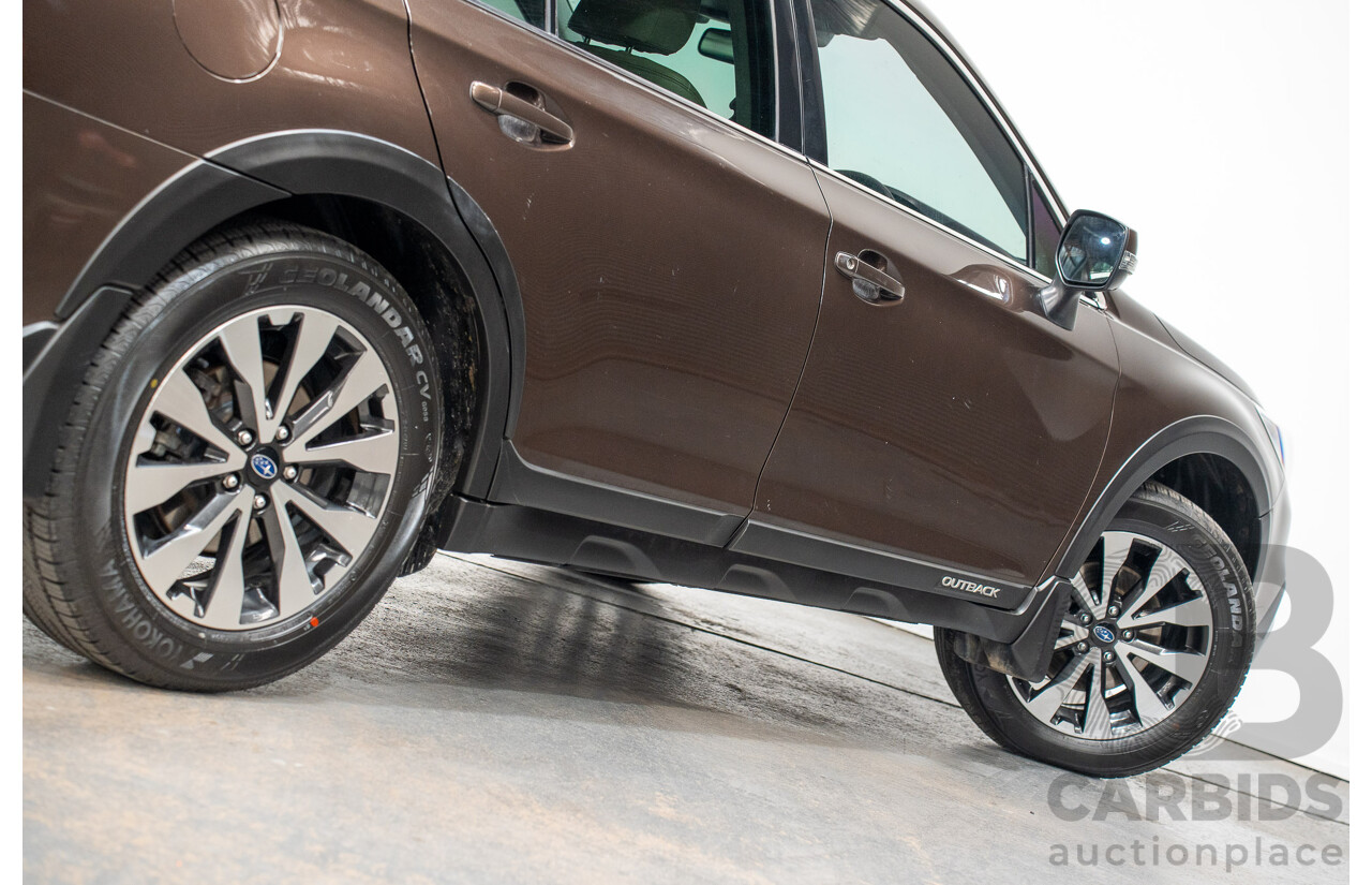 06/2017 Subaru Outback 2.5i PREMIUM (AWD) MY17 4D Wagon Oak Brown Pearl 2.5L