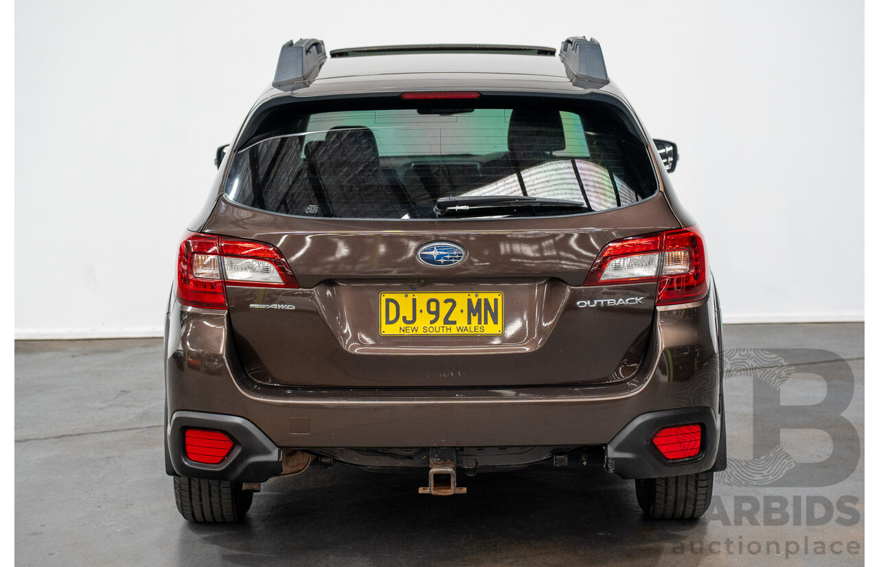 06/2017 Subaru Outback 2.5i PREMIUM (AWD) MY17 4D Wagon Oak Brown Pearl 2.5L