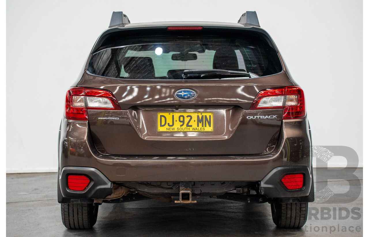 06/2017 Subaru Outback 2.5i PREMIUM (AWD) MY17 4D Wagon Oak Brown Pearl 2.5L