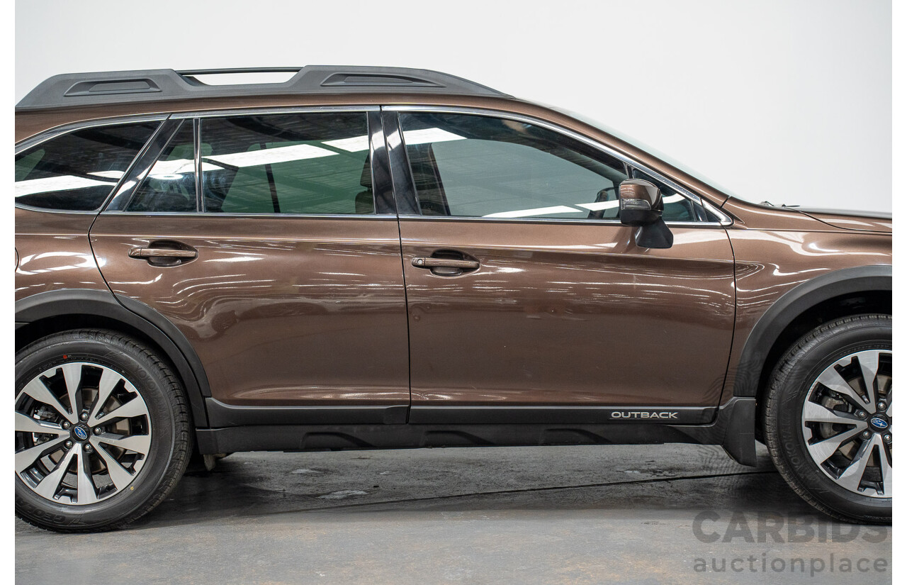 06/2017 Subaru Outback 2.5i PREMIUM (AWD) MY17 4D Wagon Oak Brown Pearl 2.5L