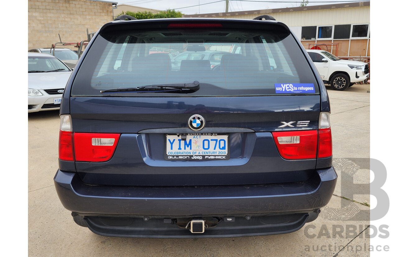 12/2005 Bmw X5 3.0d E53 4d Wagon Blue 3.0L