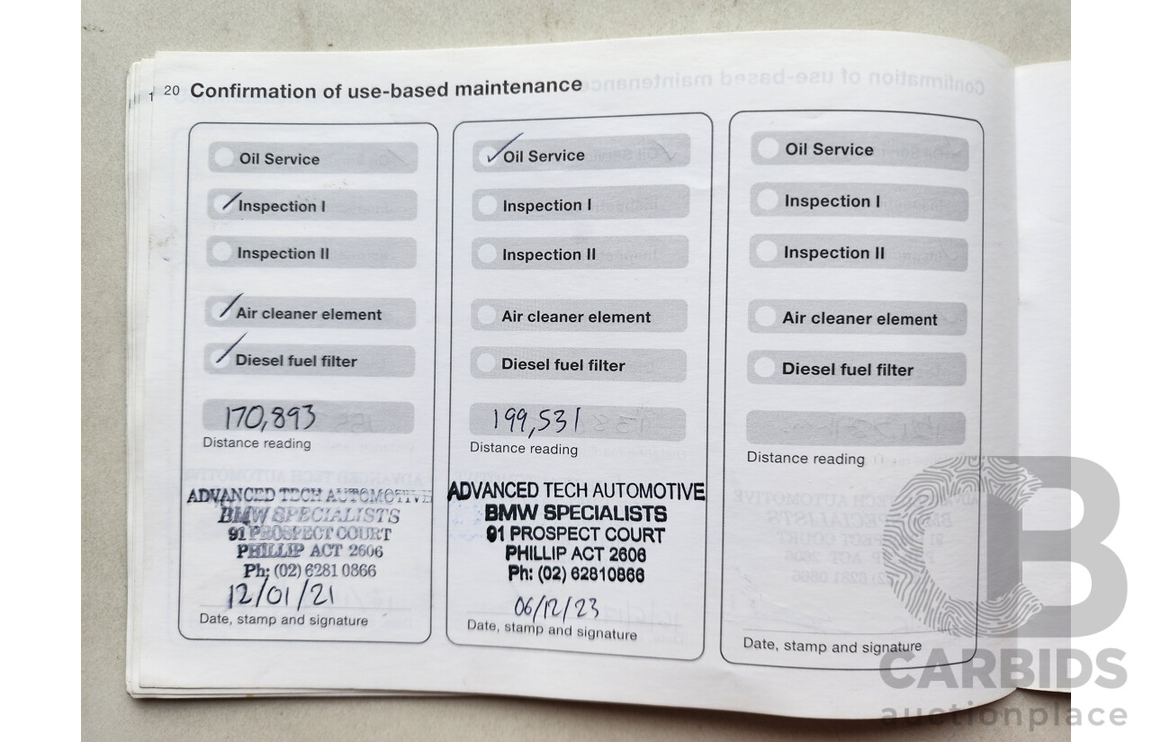 12/2005 Bmw X5 3.0d E53 4d Wagon Blue 3.0L