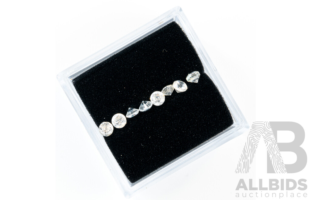 Collection of Natural & Synthetic Gemstones Including White Topaz and Cubic Zirconias