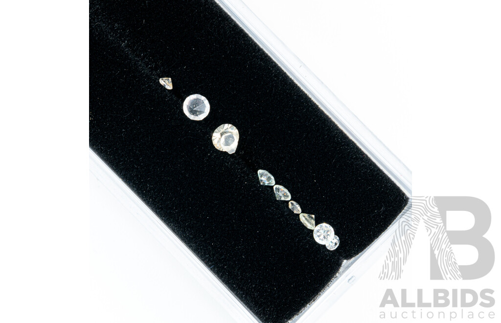 Collection of Natural & Synthetic Gemstones Including White Topaz and Cubic Zirconias