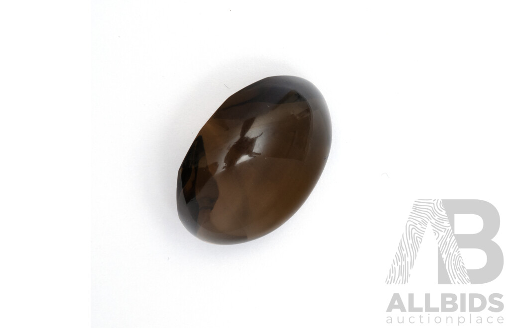 Smokey Quartz Cabochon, Natural Unset Gemstone, 26.45CT