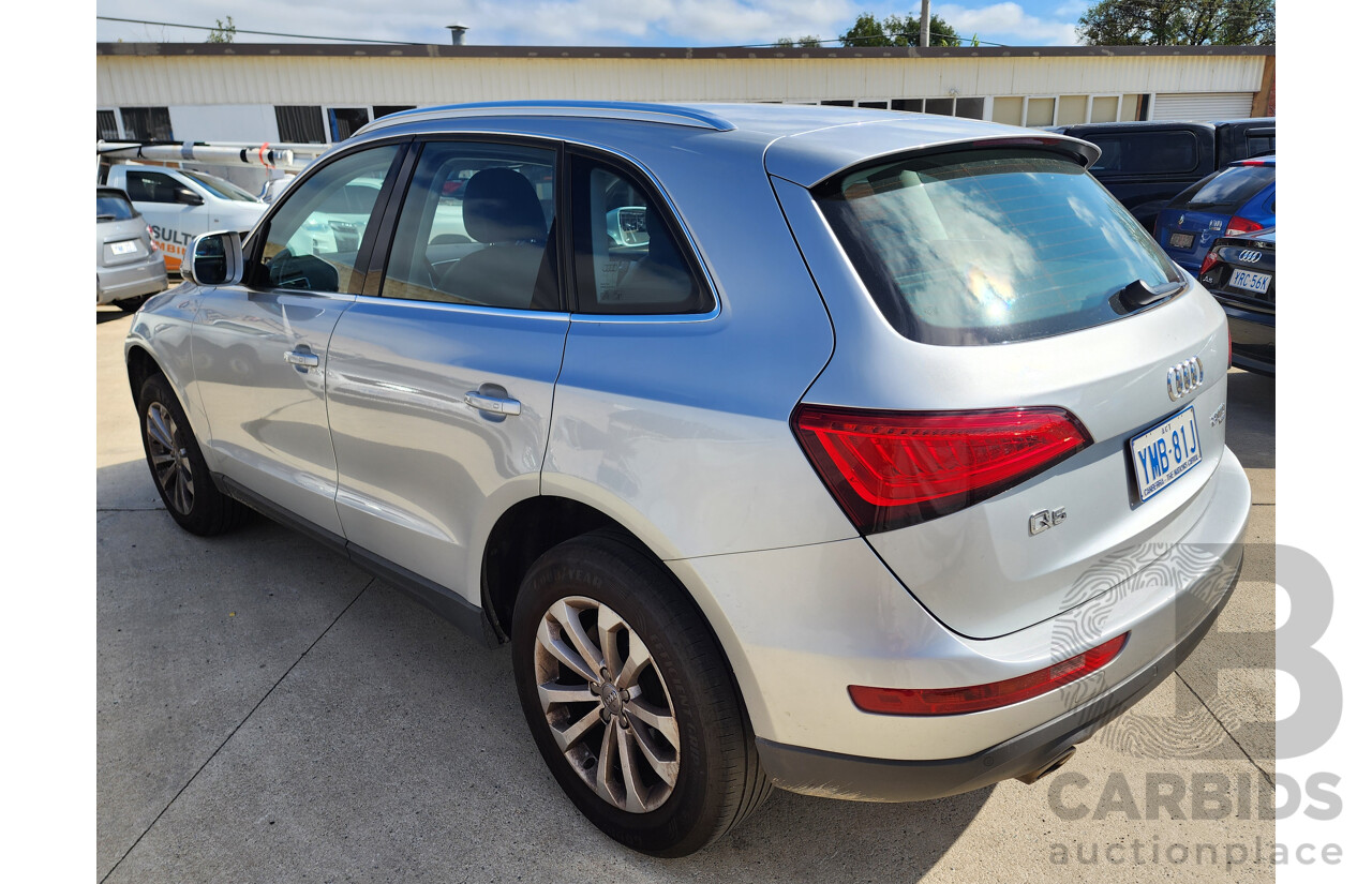 1/2013 Audi Q5 2.0 TDI Quattro 8R MY13 4d Wagon Silver 2.0L