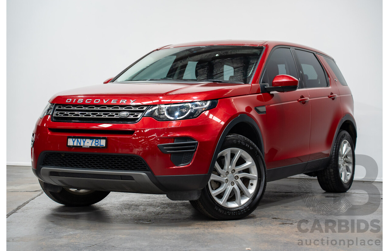 11/2016 Land Rover Discovery Sport TD4 (AWD)150 SE 5 SEAT LC MY17 4D Wagon Firenze Red Metallic 2.0L