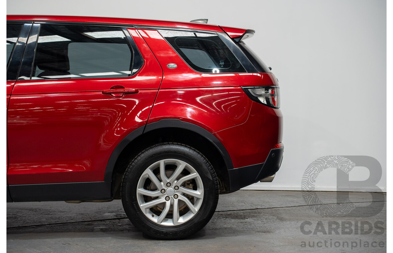 11/2016 Land Rover Discovery Sport TD4 (AWD)150 SE 5 SEAT LC MY17 4D Wagon Firenze Red Metallic 2.0L