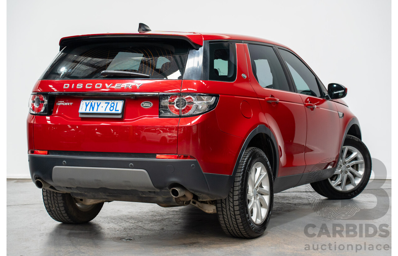 11/2016 Land Rover Discovery Sport TD4 (AWD)150 SE 5 SEAT LC MY17 4D Wagon Firenze Red Metallic 2.0L