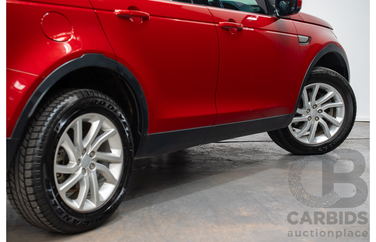 11/2016 Land Rover Discovery Sport TD4 (AWD)150 SE 5 SEAT LC MY17 4D Wagon Firenze Red Metallic 2.0L