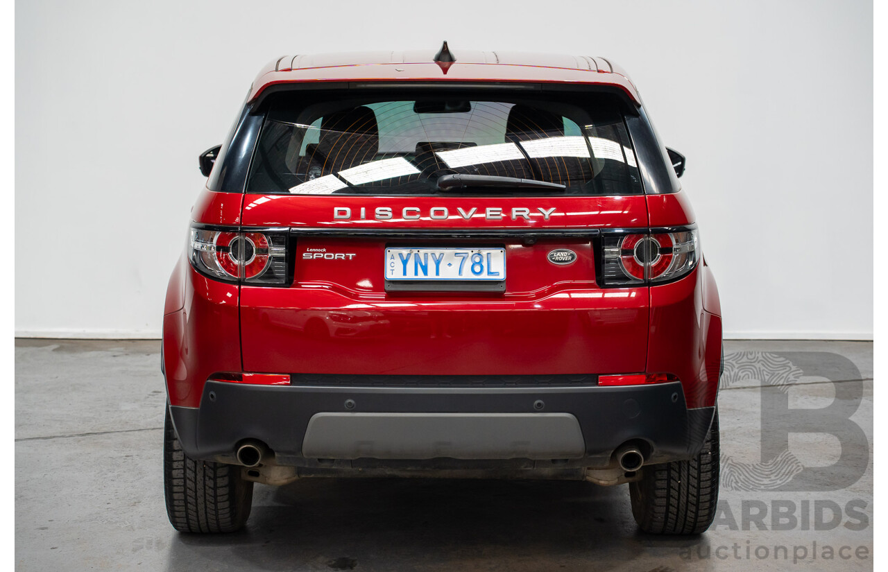 11/2016 Land Rover Discovery Sport TD4 (AWD)150 SE 5 SEAT LC MY17 4D Wagon Firenze Red Metallic 2.0L