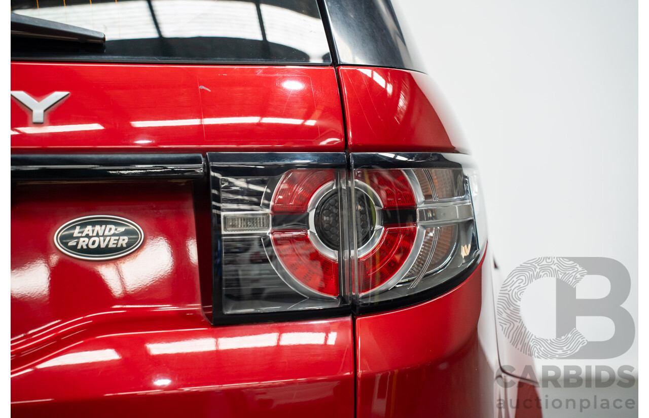 11/2016 Land Rover Discovery Sport TD4 (AWD)150 SE 5 SEAT LC MY17 4D Wagon Firenze Red Metallic 2.0L