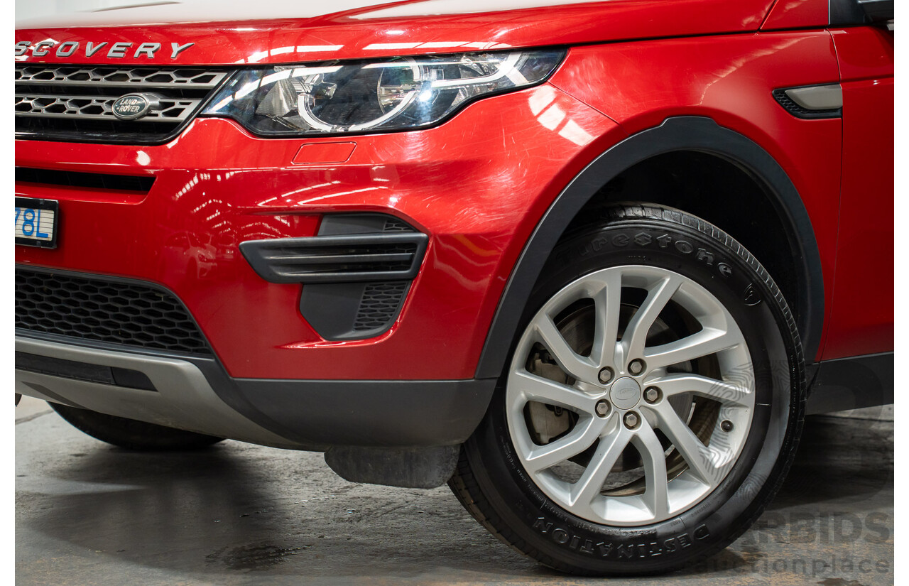 11/2016 Land Rover Discovery Sport TD4 (AWD)150 SE 5 SEAT LC MY17 4D Wagon Firenze Red Metallic 2.0L