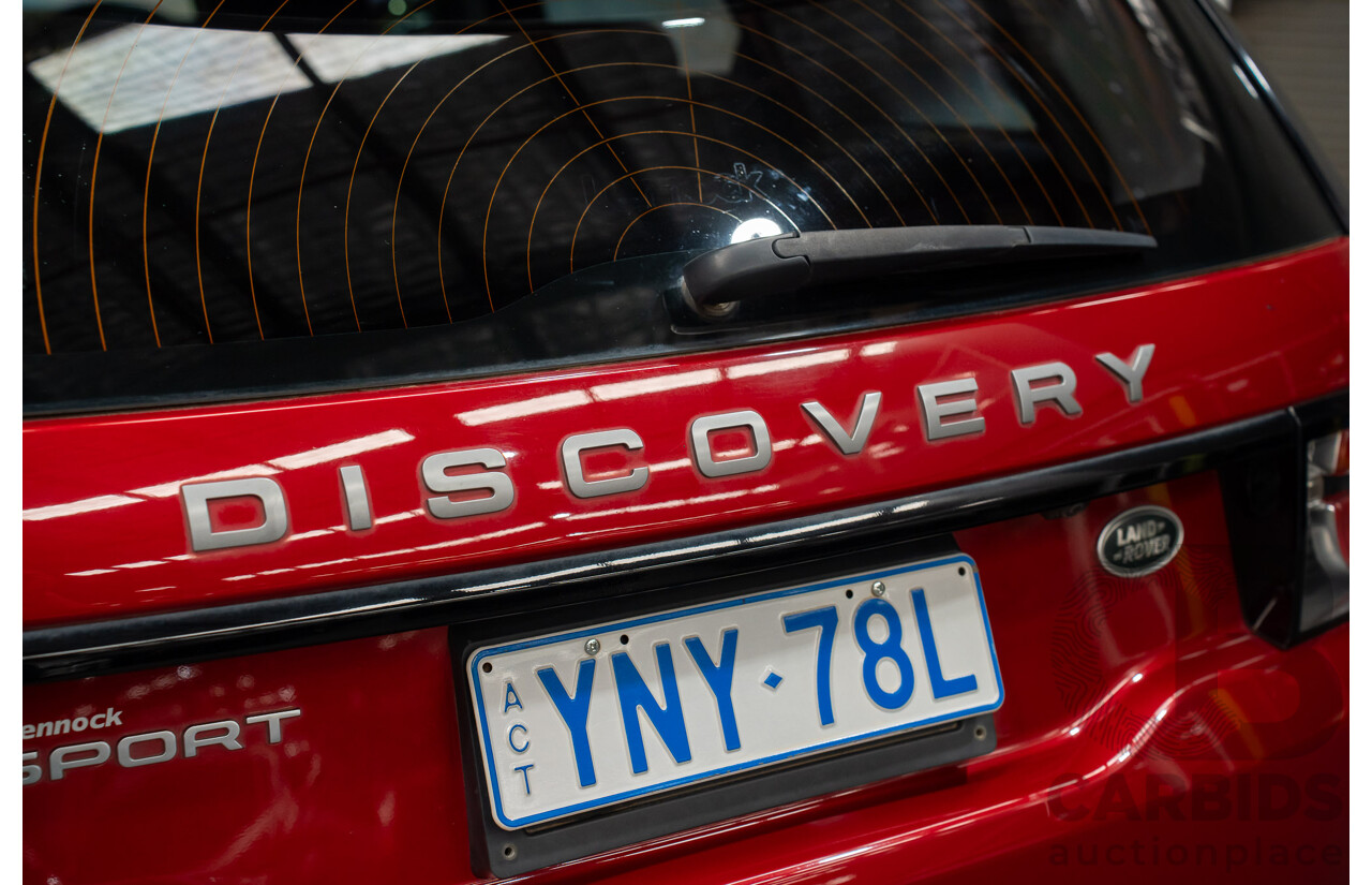 11/2016 Land Rover Discovery Sport TD4 (AWD)150 SE 5 SEAT LC MY17 4D Wagon Firenze Red Metallic 2.0L