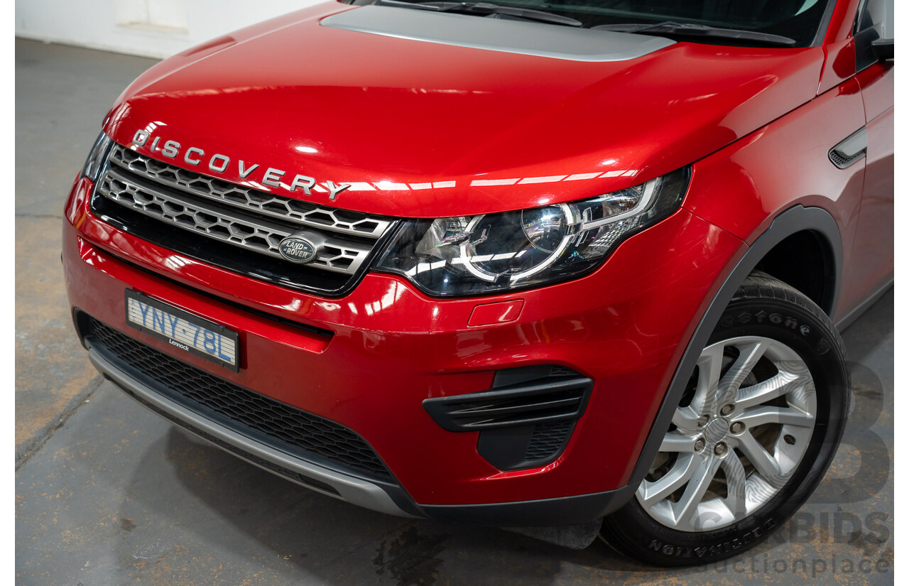 11/2016 Land Rover Discovery Sport TD4 (AWD)150 SE 5 SEAT LC MY17 4D Wagon Firenze Red Metallic 2.0L