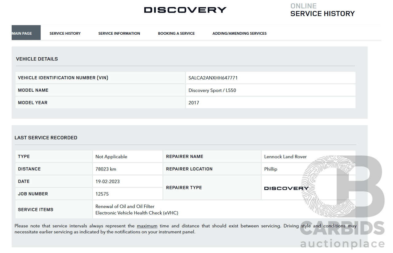 11/2016 Land Rover Discovery Sport TD4 (AWD)150 SE 5 SEAT LC MY17 4D Wagon Firenze Red Metallic 2.0L
