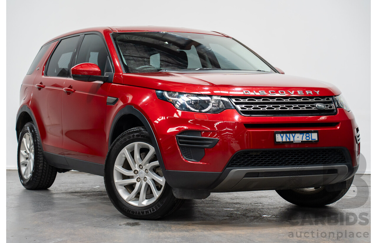 11/2016 Land Rover Discovery Sport TD4 (AWD)150 SE 5 SEAT LC MY17 4D Wagon Firenze Red Metallic 2.0L