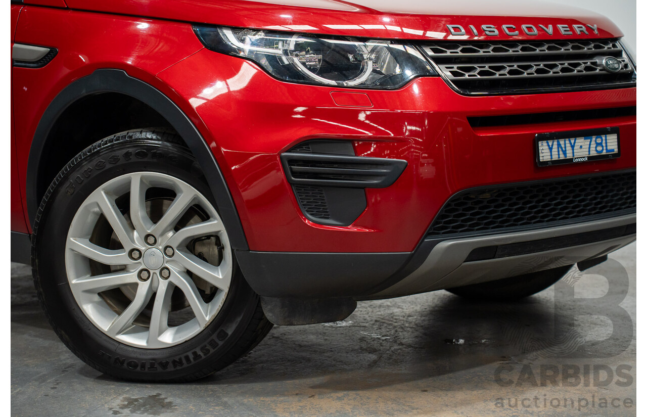 11/2016 Land Rover Discovery Sport TD4 (AWD)150 SE 5 SEAT LC MY17 4D Wagon Firenze Red Metallic 2.0L