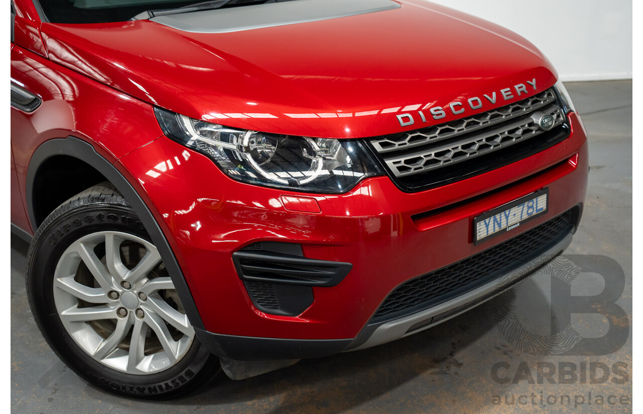 11/2016 Land Rover Discovery Sport TD4 (AWD)150 SE 5 SEAT LC MY17 4D Wagon Firenze Red Metallic 2.0L