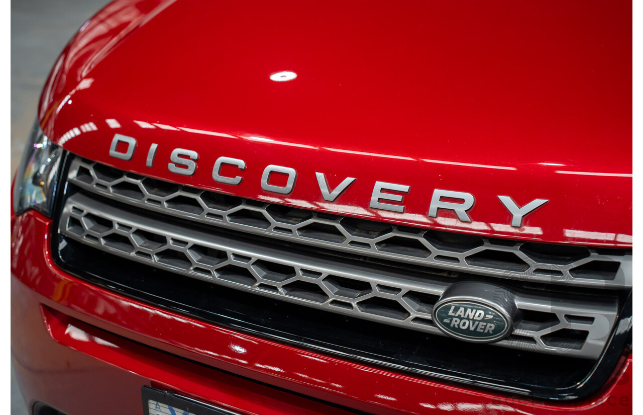 11/2016 Land Rover Discovery Sport TD4 (AWD)150 SE 5 SEAT LC MY17 4D Wagon Firenze Red Metallic 2.0L
