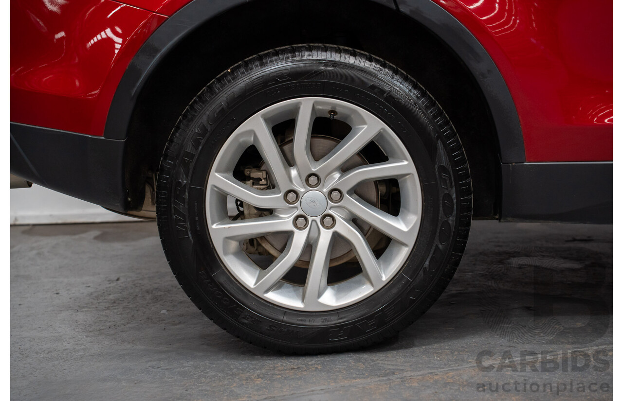 11/2016 Land Rover Discovery Sport TD4 (AWD)150 SE 5 SEAT LC MY17 4D Wagon Firenze Red Metallic 2.0L