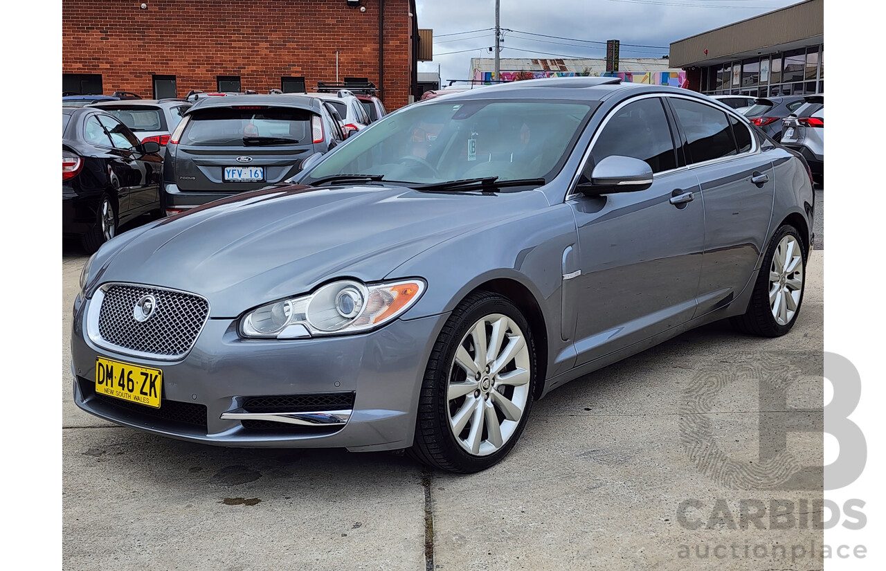 8/2009 Jaguar XF 3.0 V6 Diesel S Luxury MY10 4d Sedan Lunar Grey Turbo Diesel 3.0L