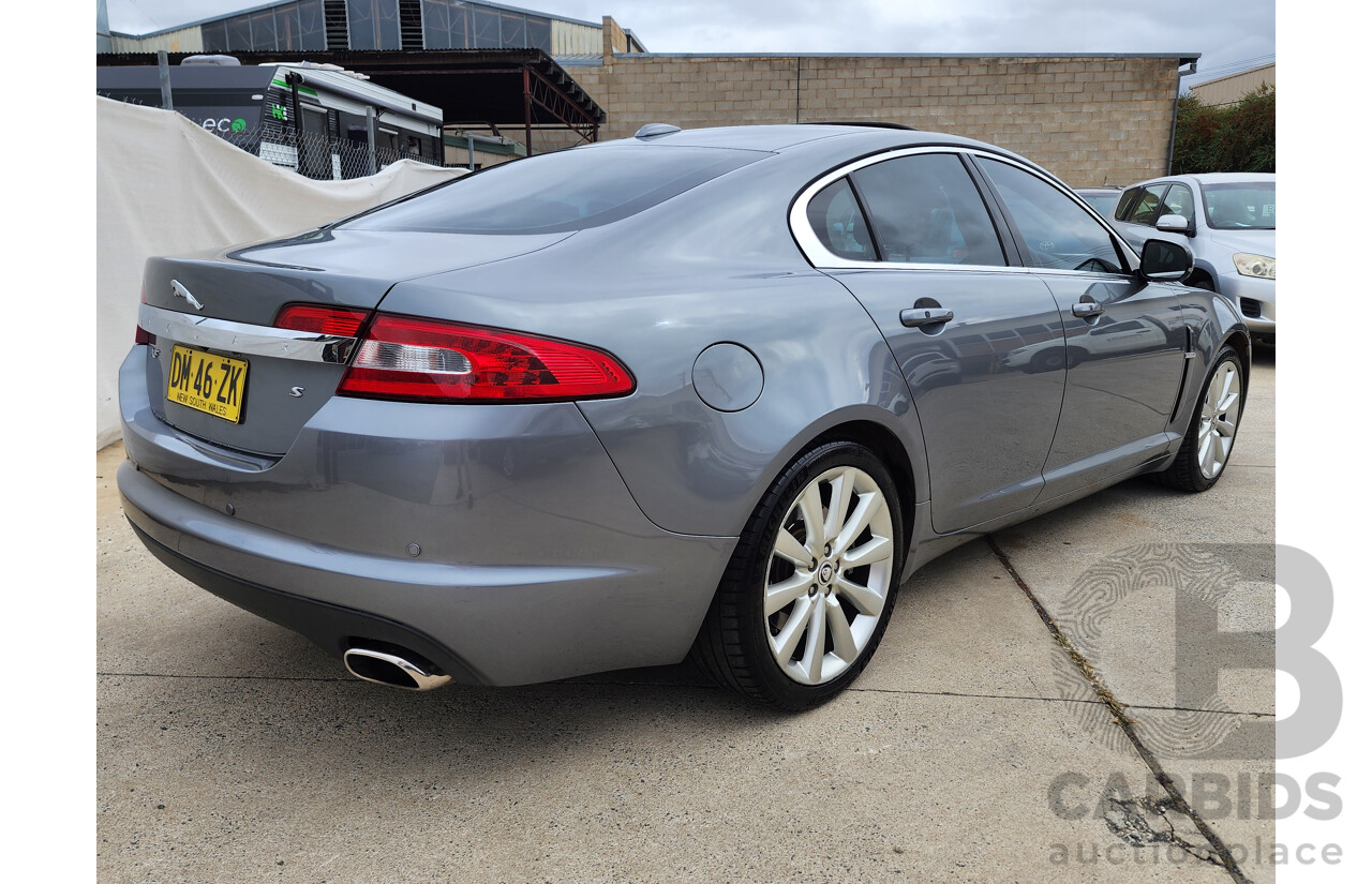 8/2009 Jaguar XF 3.0 V6 Diesel S Luxury MY10 4d Sedan Lunar Grey Turbo Diesel 3.0L