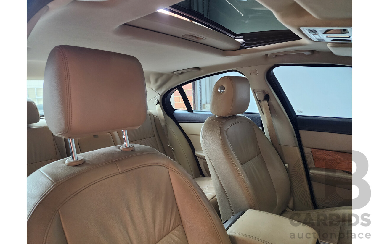 8/2009 Jaguar XF 3.0 V6 Diesel S Luxury MY10 4d Sedan Lunar Grey Turbo Diesel 3.0L