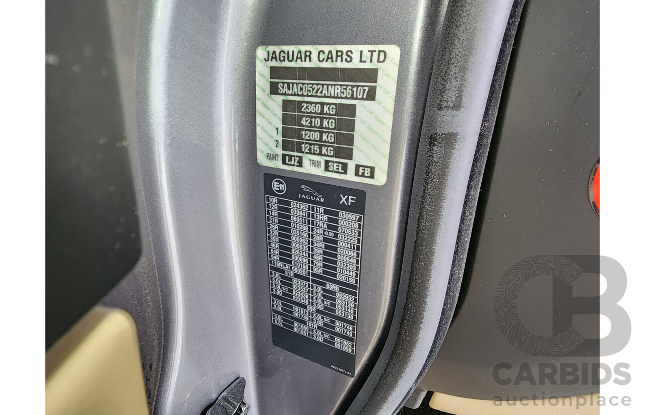 8/2009 Jaguar XF 3.0 V6 Diesel S Luxury MY10 4d Sedan Lunar Grey Turbo Diesel 3.0L