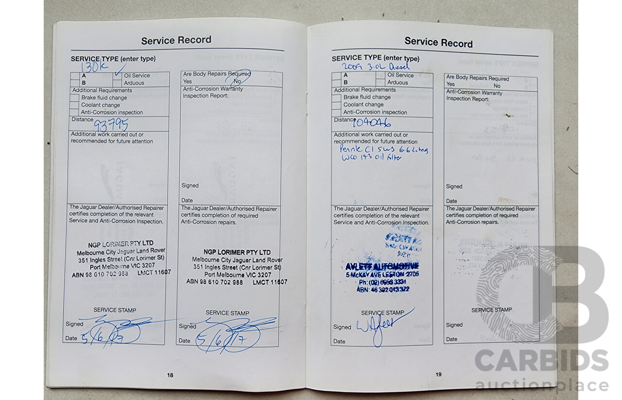 8/2009 Jaguar XF 3.0 V6 Diesel S Luxury MY10 4d Sedan Lunar Grey Turbo Diesel 3.0L