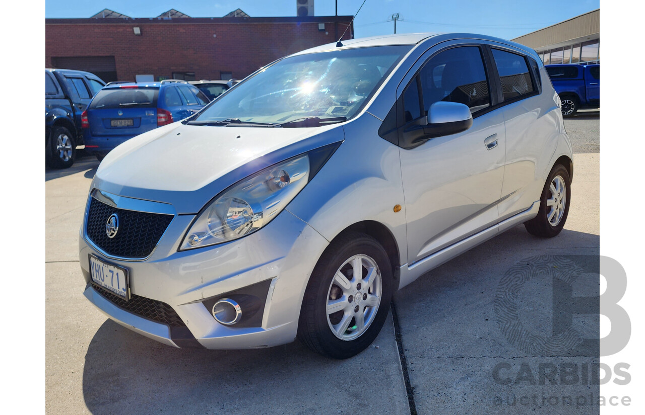 10/2011 Holden Barina Spark CD MJ 5d Hatchback Silver 1.2L