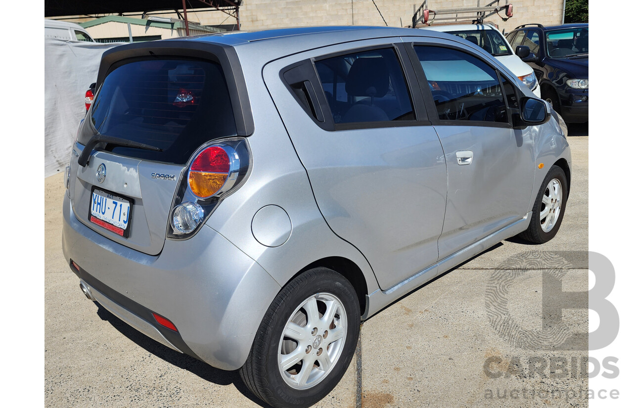10/2011 Holden Barina Spark CD MJ 5d Hatchback Silver 1.2L