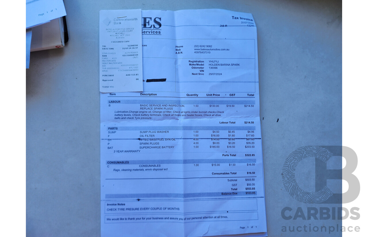 10/2011 Holden Barina Spark CD MJ 5d Hatchback Silver 1.2L