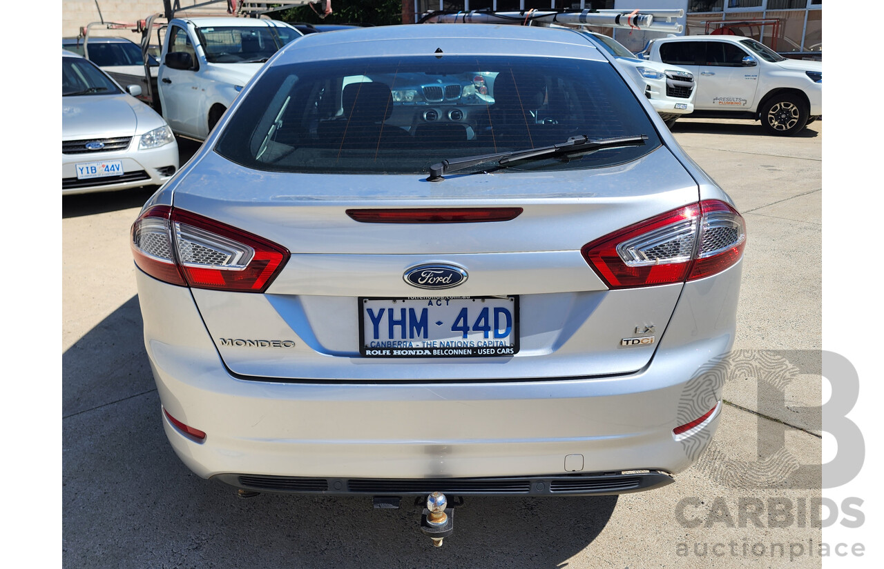 11/2010 Ford Mondeo LX TDCi MB 5d Hatchback Silver 2.0L