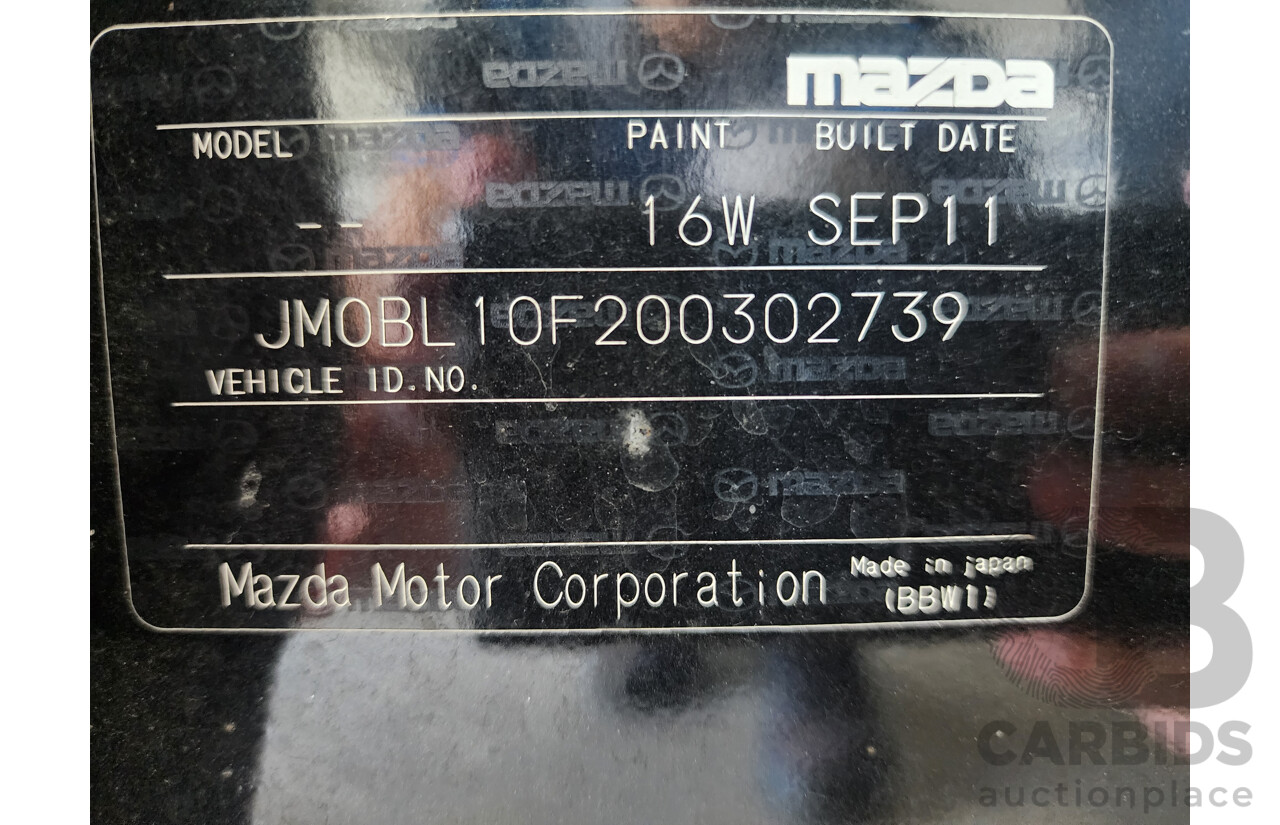 9/2011 Mazda Mazda3 NEO BL 10 UPGRADE 4d Sedan Black 2.0L