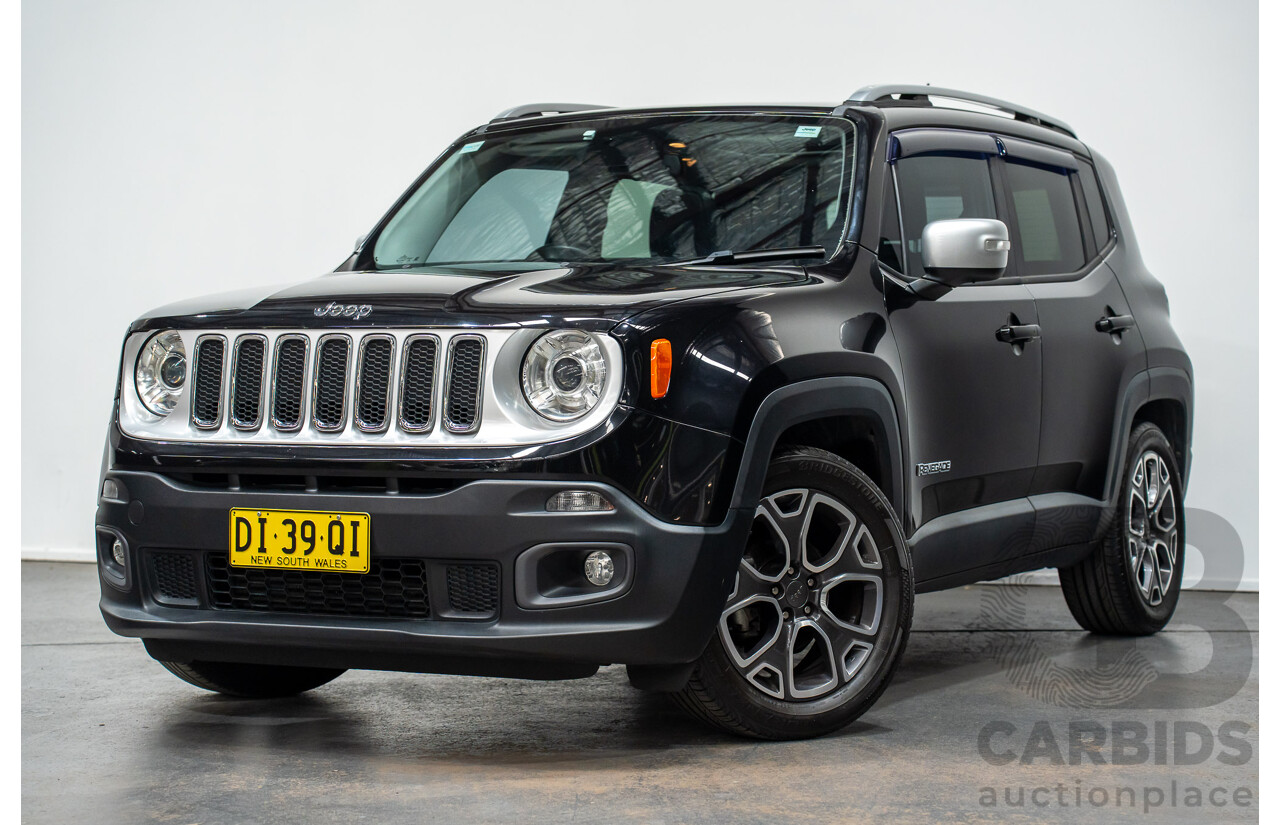 02/2016 Jeep Renegade LIMITED FWD BU 4D Wagon Black Turbo 1.4L