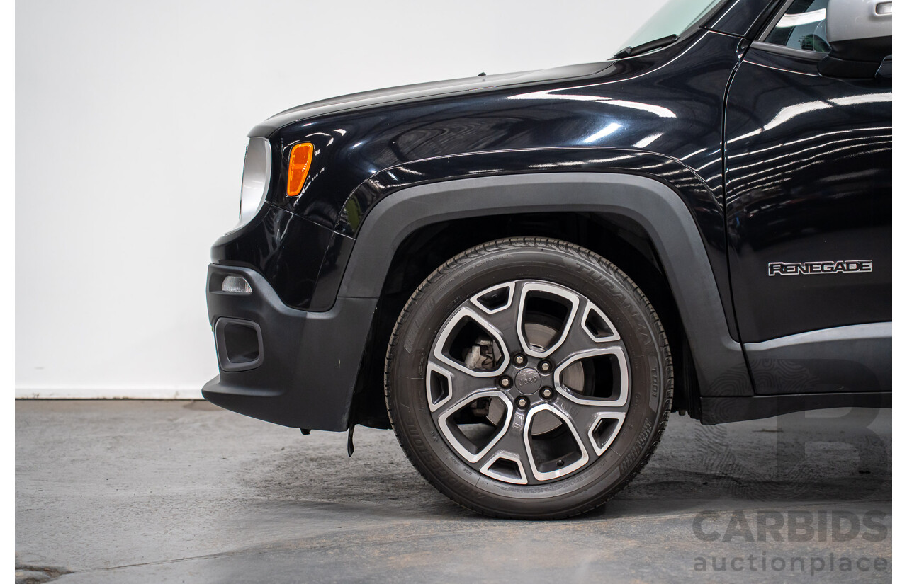 02/2016 Jeep Renegade LIMITED FWD BU 4D Wagon Black Turbo 1.4L