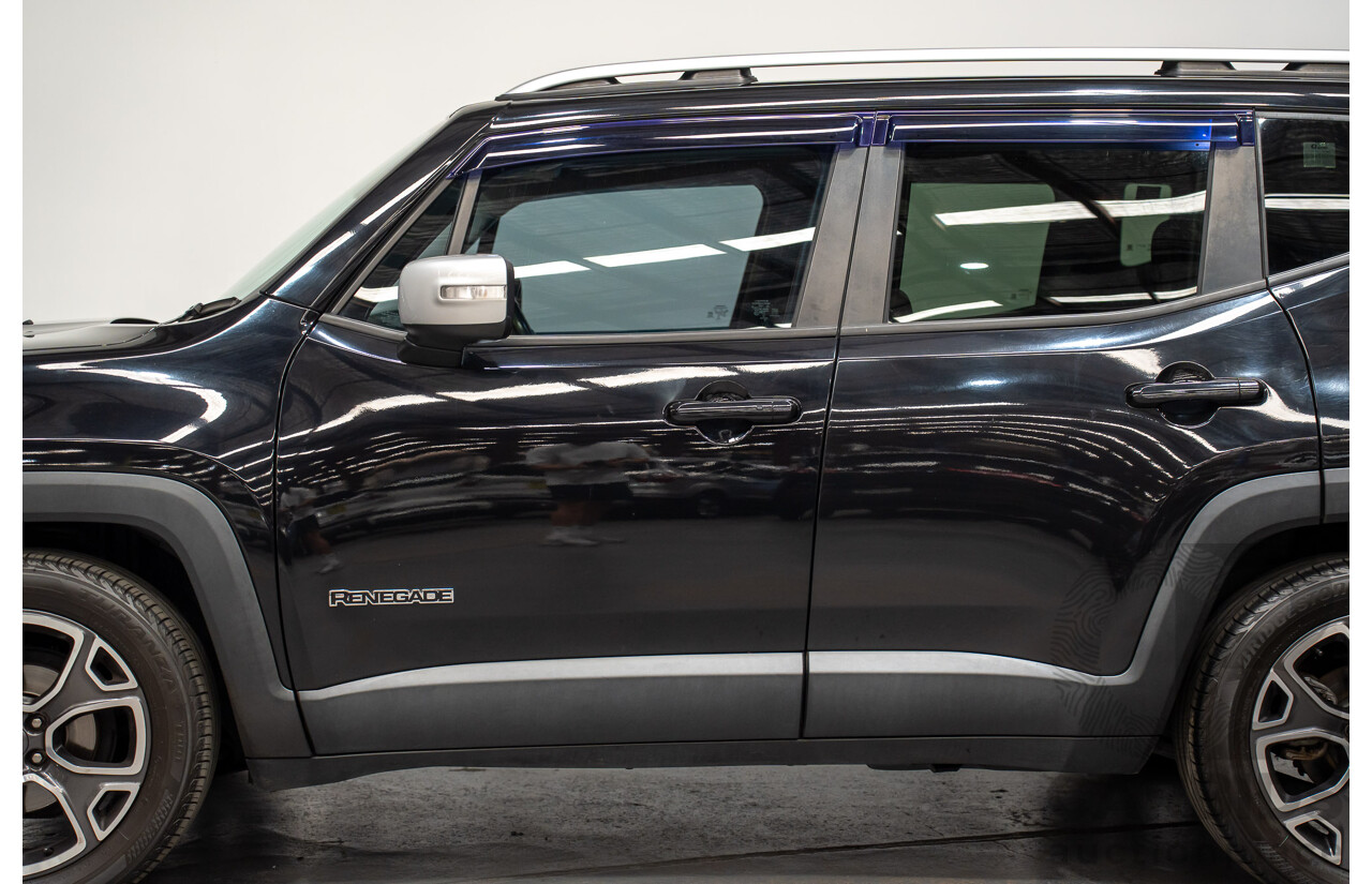 02/2016 Jeep Renegade LIMITED FWD BU 4D Wagon Black Turbo 1.4L