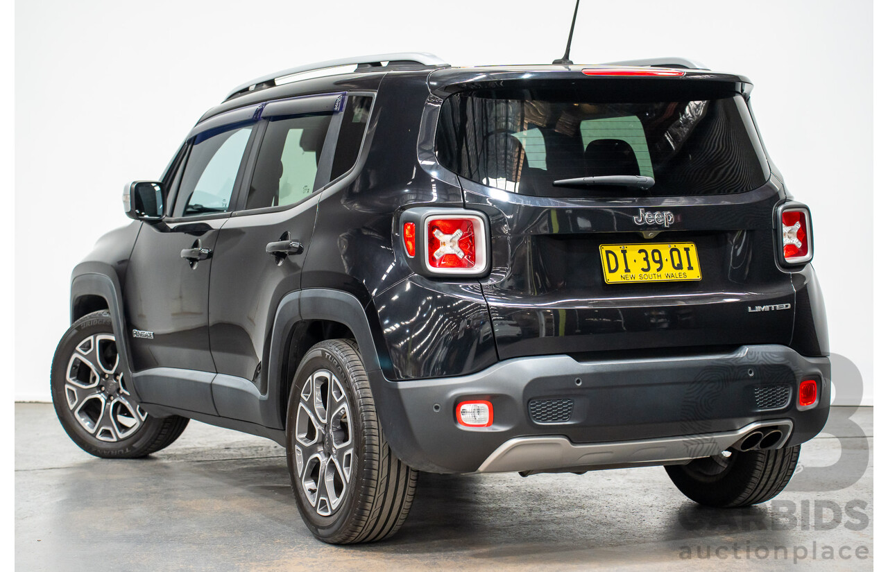 02/2016 Jeep Renegade LIMITED FWD BU 4D Wagon Black Turbo 1.4L