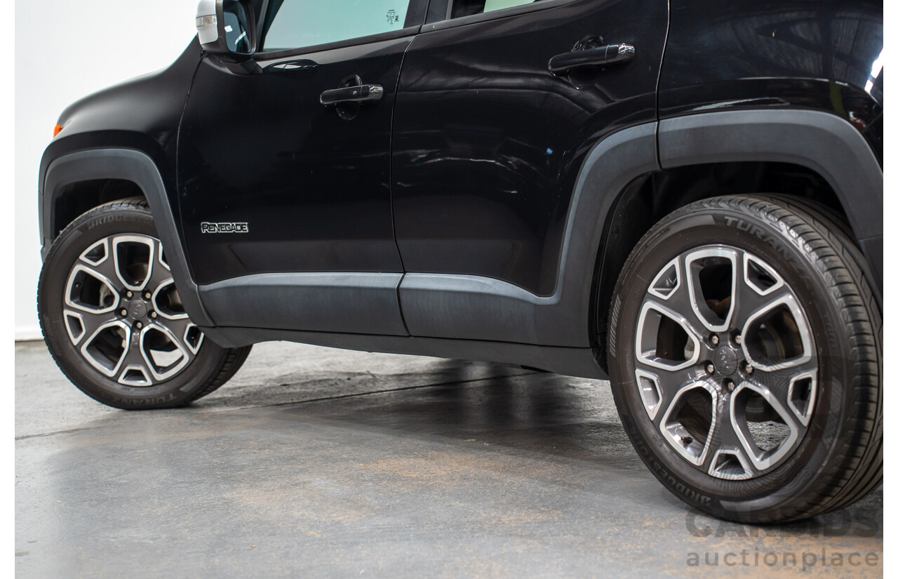 02/2016 Jeep Renegade LIMITED FWD BU 4D Wagon Black Turbo 1.4L