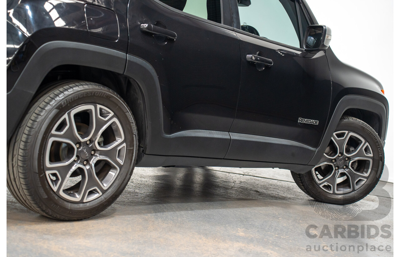 02/2016 Jeep Renegade LIMITED FWD BU 4D Wagon Black Turbo 1.4L