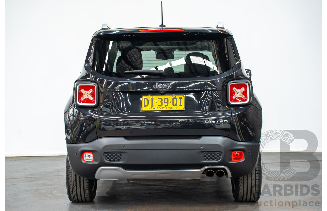 02/2016 Jeep Renegade LIMITED FWD BU 4D Wagon Black Turbo 1.4L