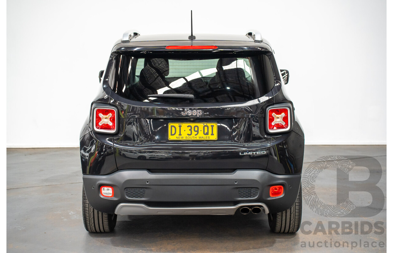 02/2016 Jeep Renegade LIMITED FWD BU 4D Wagon Black Turbo 1.4L
