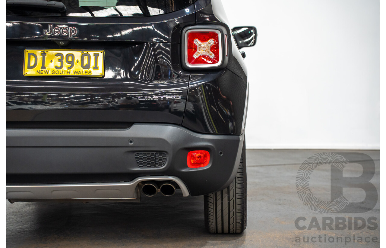 02/2016 Jeep Renegade LIMITED FWD BU 4D Wagon Black Turbo 1.4L